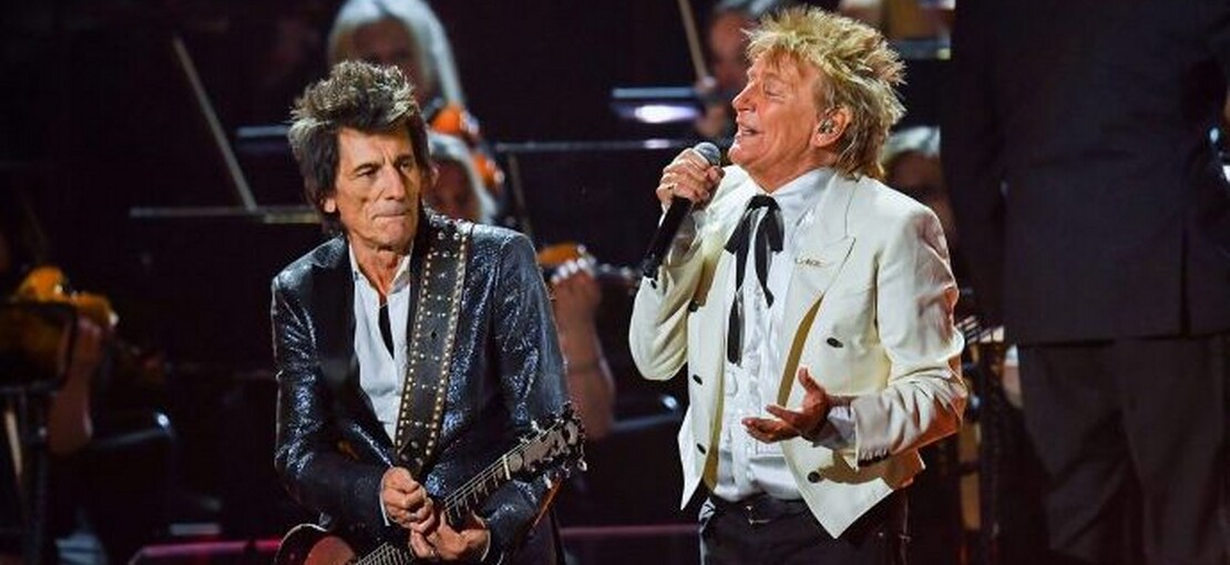 Obrázek k článku Ronnie Wood a Rod Stewart ve studiu. Faces se vrací po čtyřech dekádách