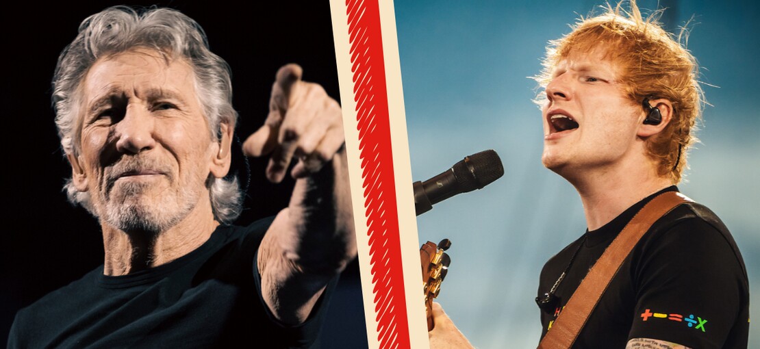 Obrázek k článku Válka už i mezi hudebníky. Roger Waters sprostě uráží Eda Sheerana, přidali se Massive Attack